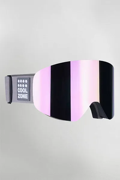 Маска розовая магнитная горнолыжная Cool Zone