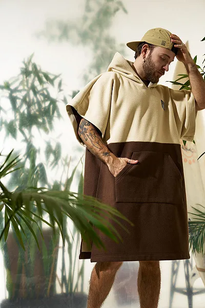 Пончо флисовое