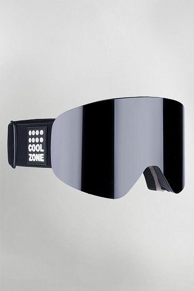 Маска чёрная магнитная горнолыжная Cool Zone